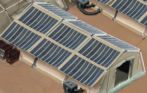 Large Scale FOB with solar fly Large Scale FOB with solar fly